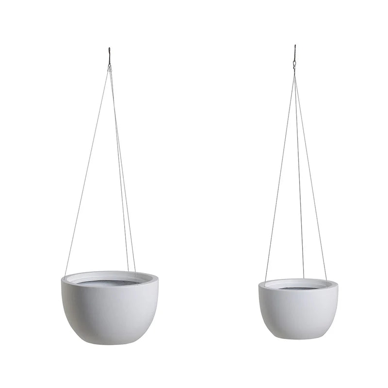 Alder Hanging Pot White Lightweight