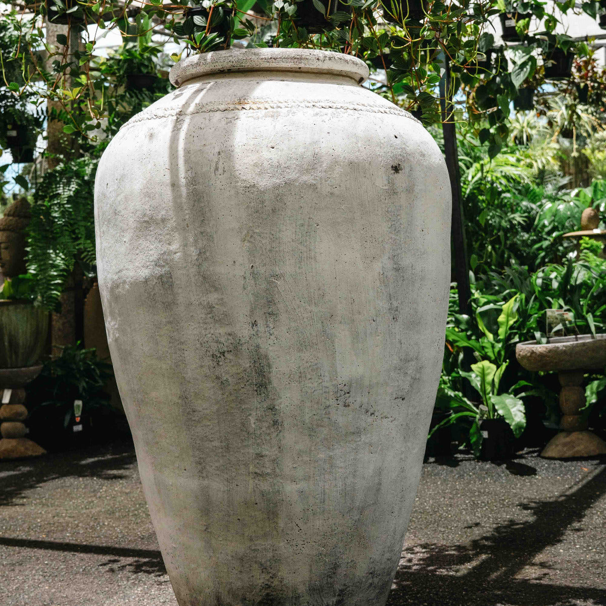 Vintage Terracotta Urn Detailed