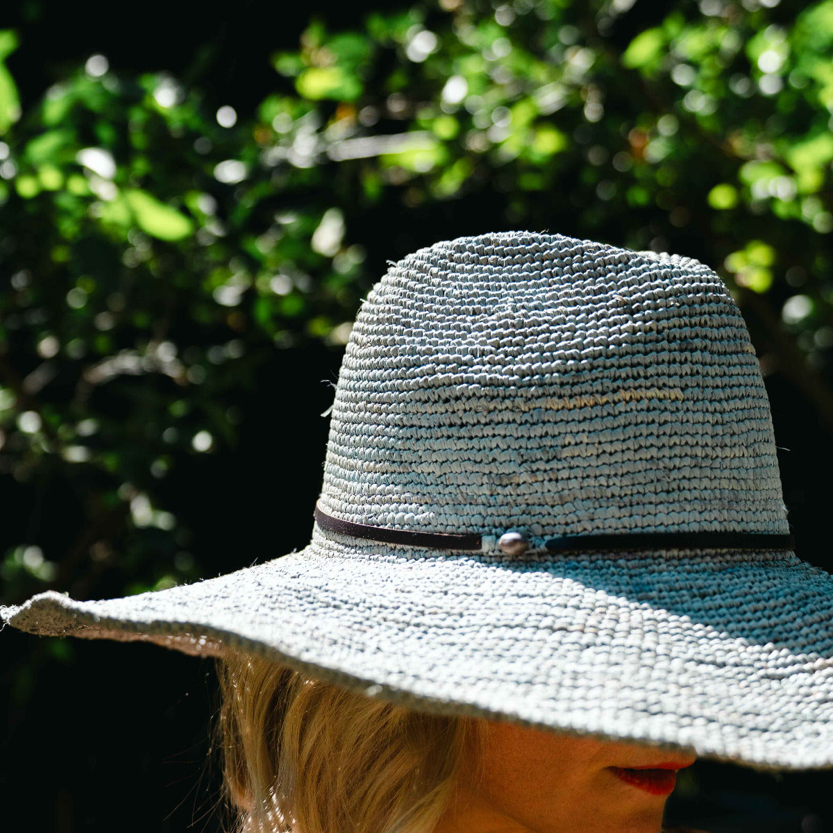 Aziz Hat Leather Light Grey