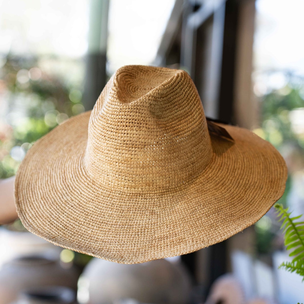 Made in Mada Aziz Lace Hat Natural