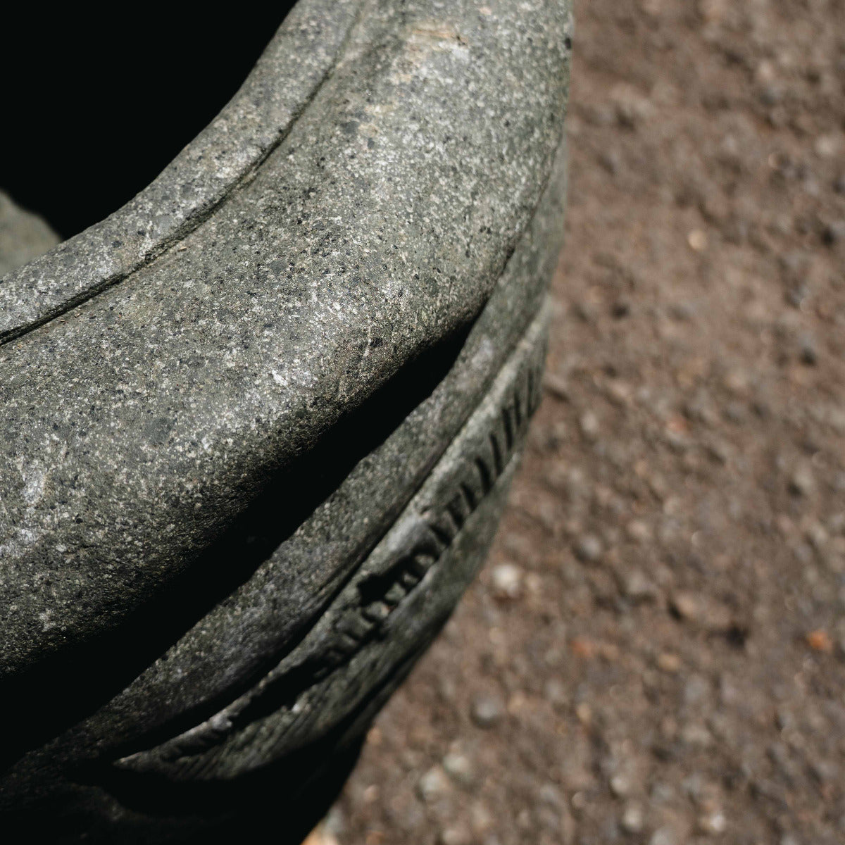 Greenstone Pot Flower Carving