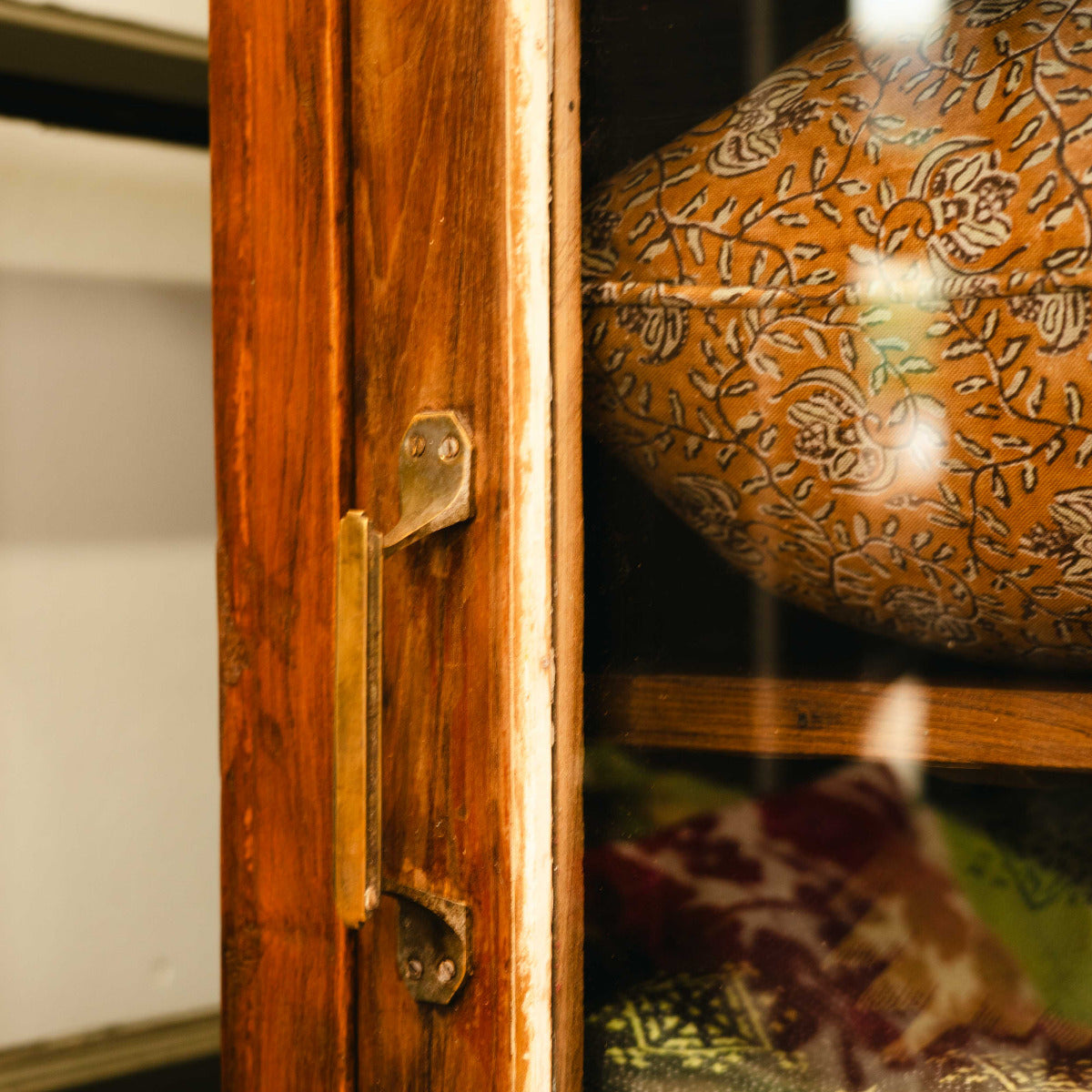 Wooden Glass Sideboard