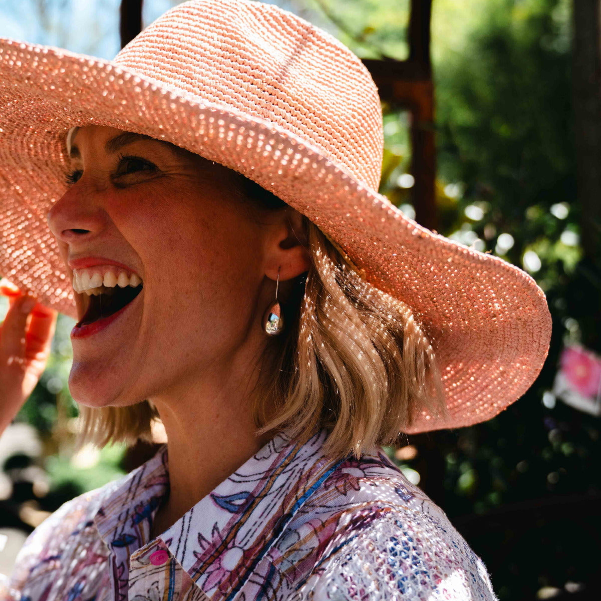 Aziz Hat Leather Light Pink