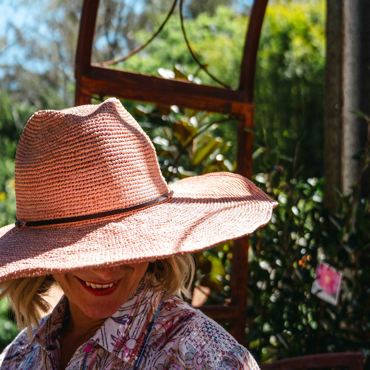 Aziz Hat Leather Light Pink