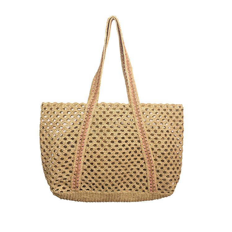 Bodo Bag Raffia Pink
