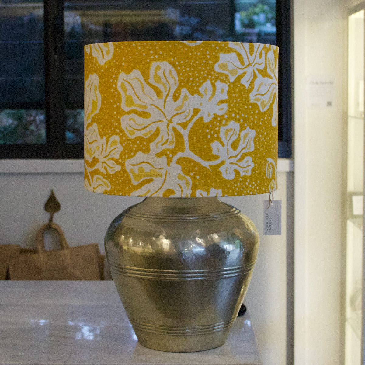 Custom Lamp w/ Anna Spiro Shade Silver