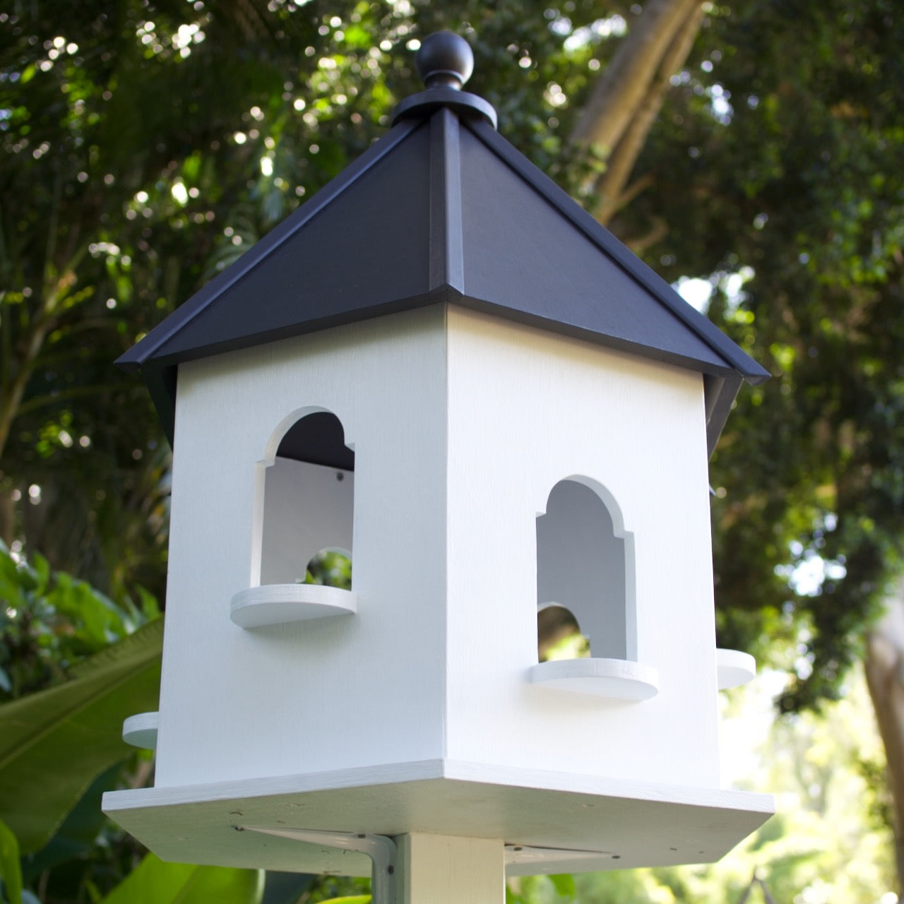 Handcrafted in Toowoomba, garden feature, dove cote and available in two sizes, this timeless decorative dove cote adds classic charm to any garden, available Brookfield Gardens.