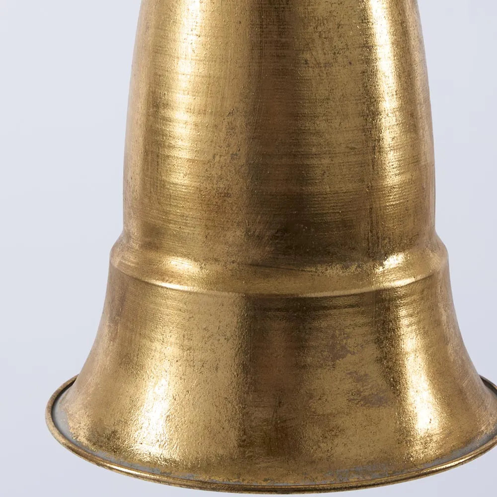 Antiqued Gold Ridged Bell