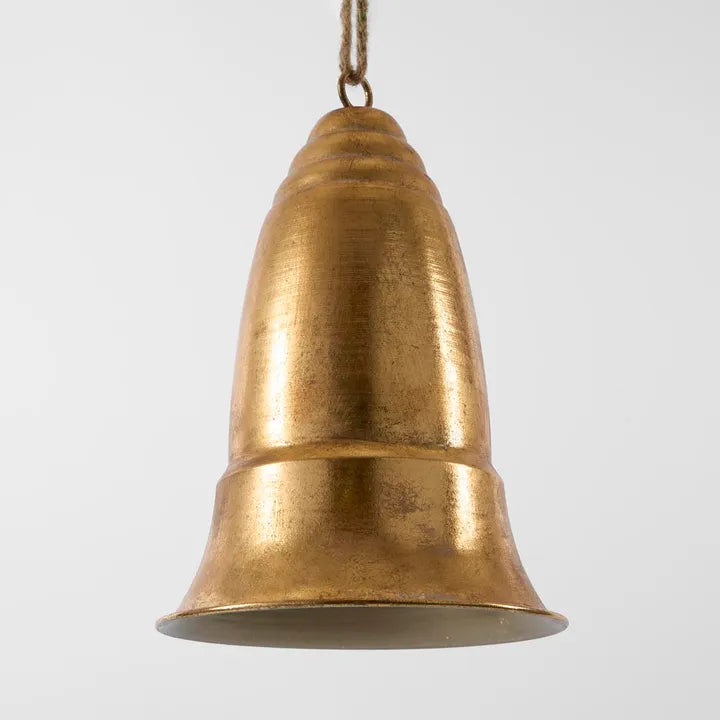 Antiqued Gold Ridged Bell