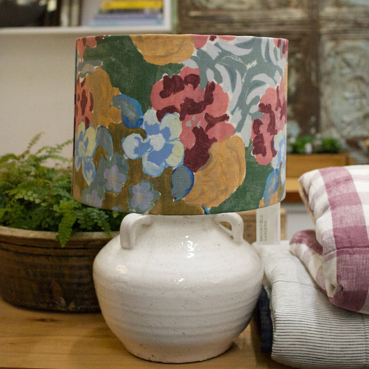 Lamp w/ Custom Designer Shade