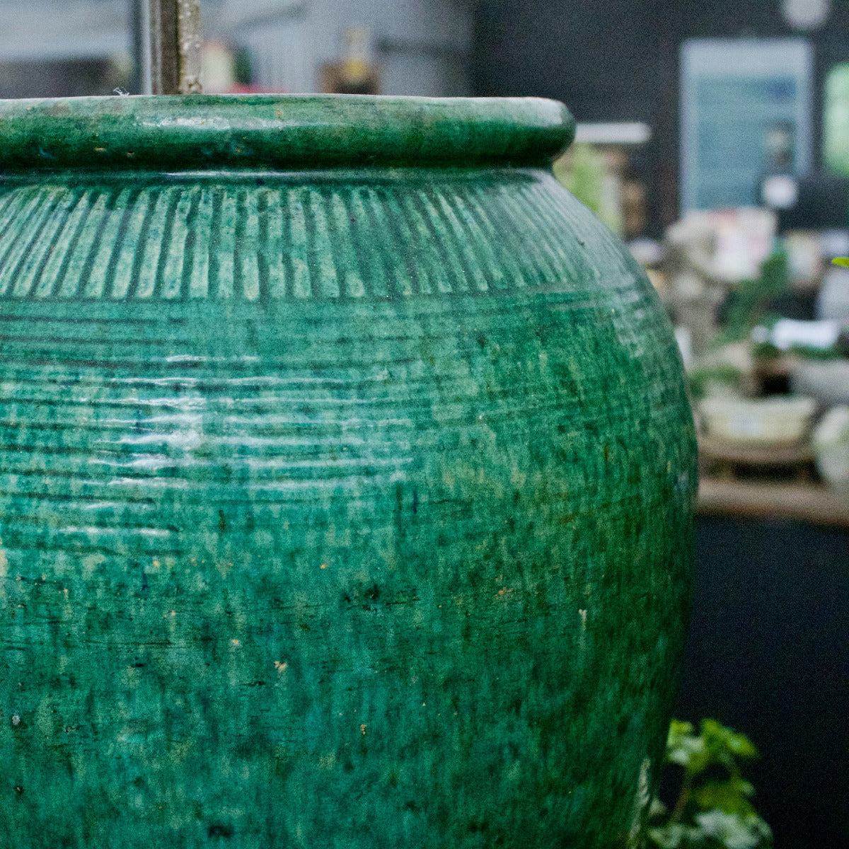 Antique Green Pot