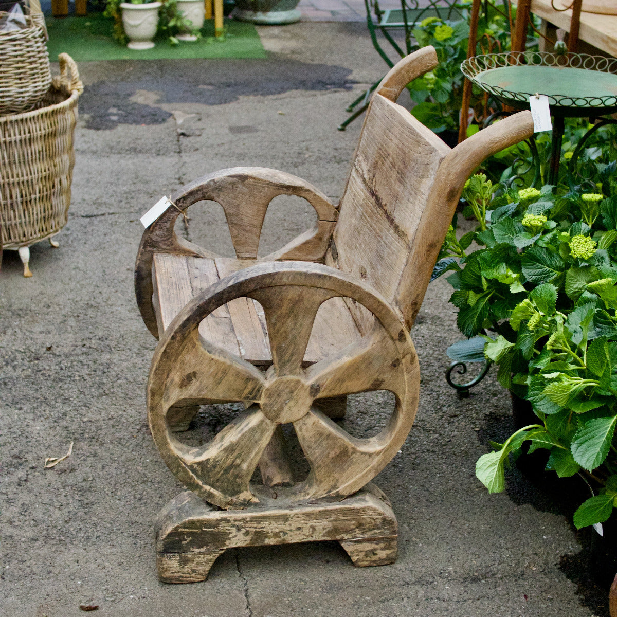 Wooden Chair Wheel Arm Rest