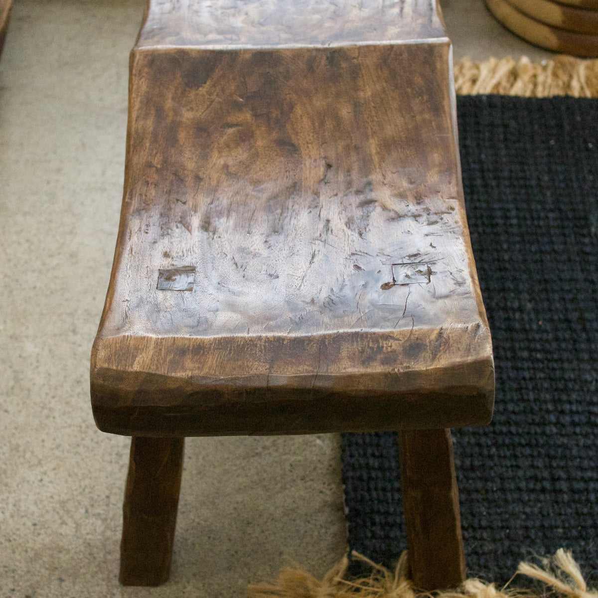 Wooden Wave Bench 2 Seater