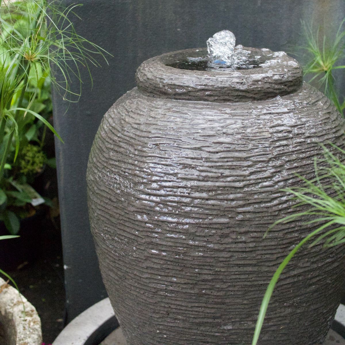 Grey Jar Water Feature inc Pump