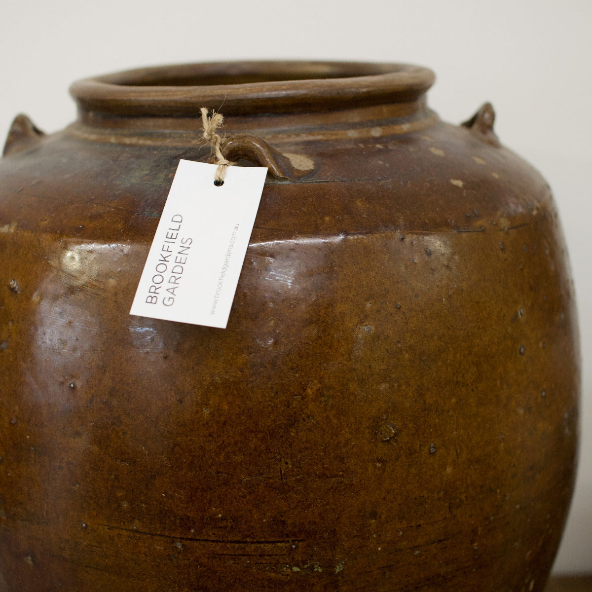 Vintage Brown Clay Pot