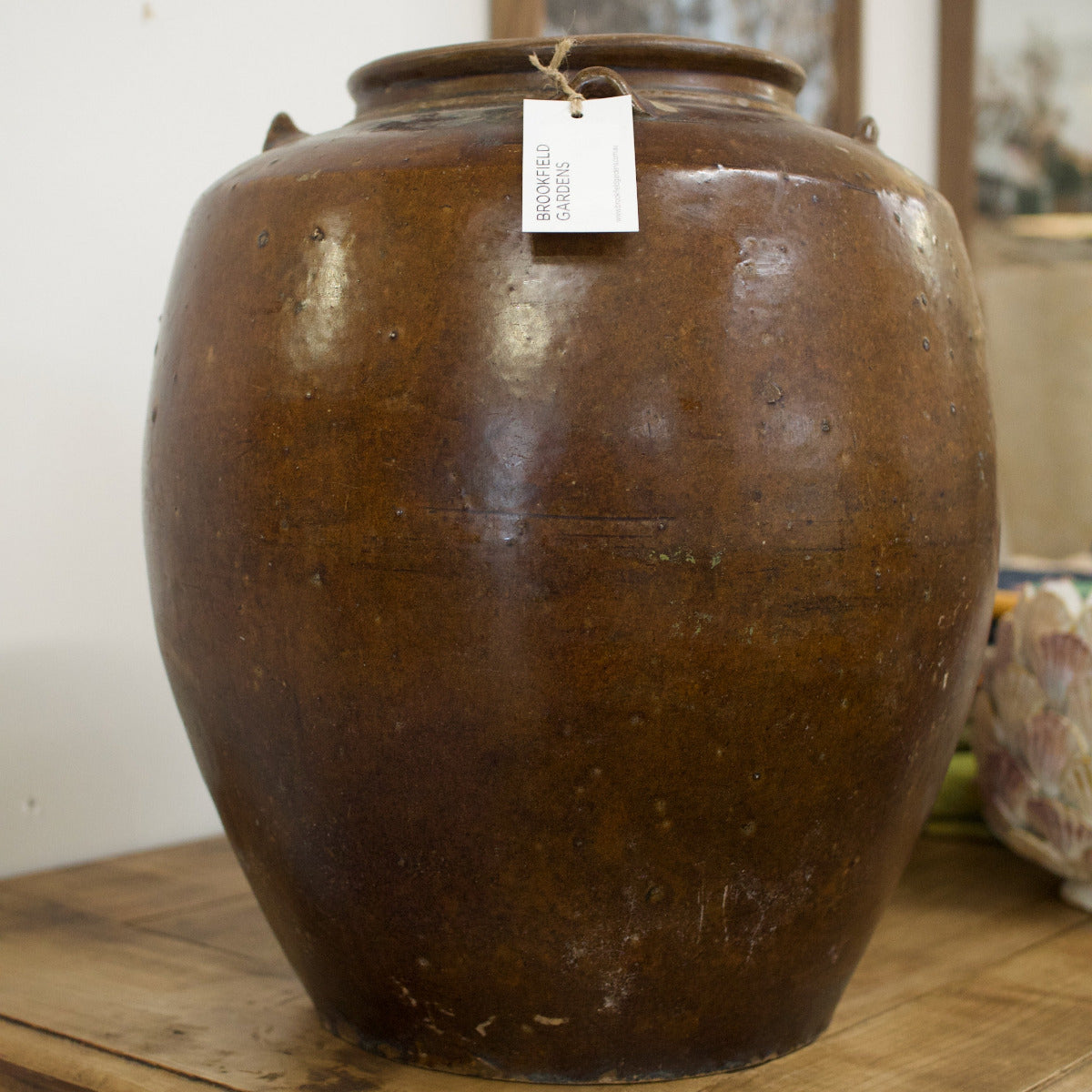 Vintage Brown Clay Pot