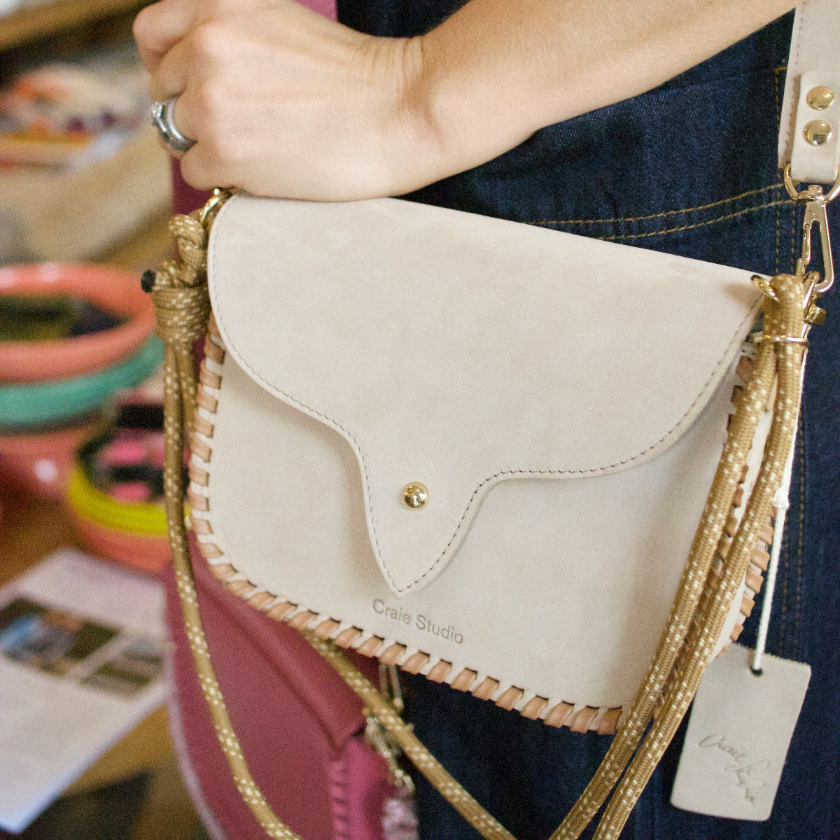 West Bag Nubuck Hemp