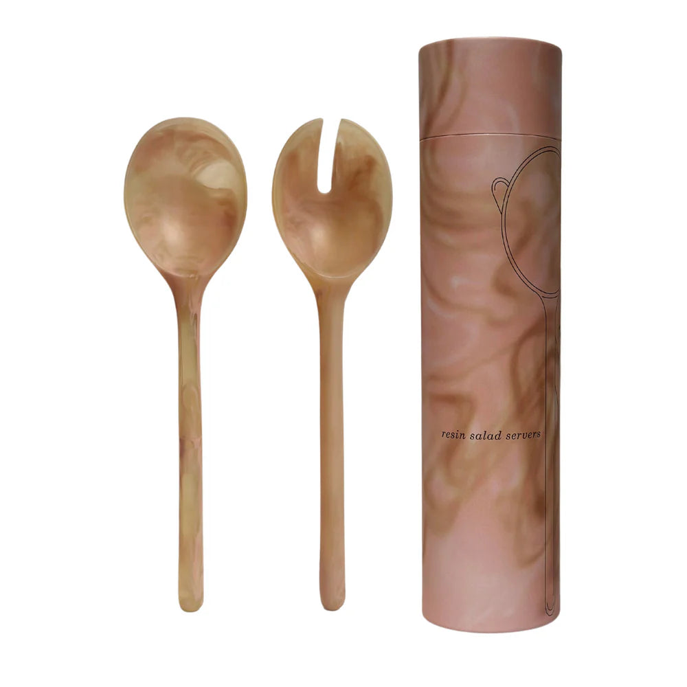 Salad Servers Coral