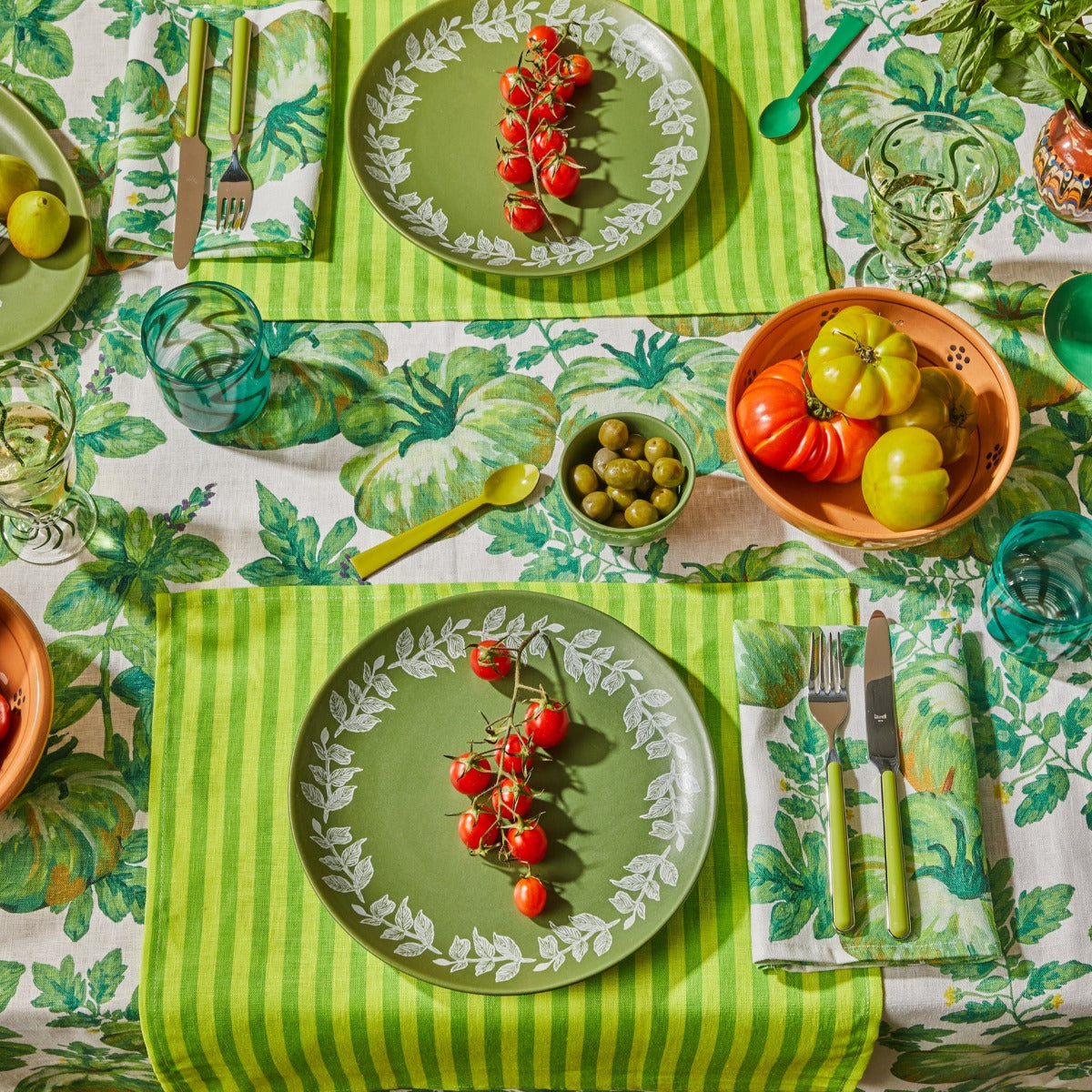 Heirloom Green Tablecloth