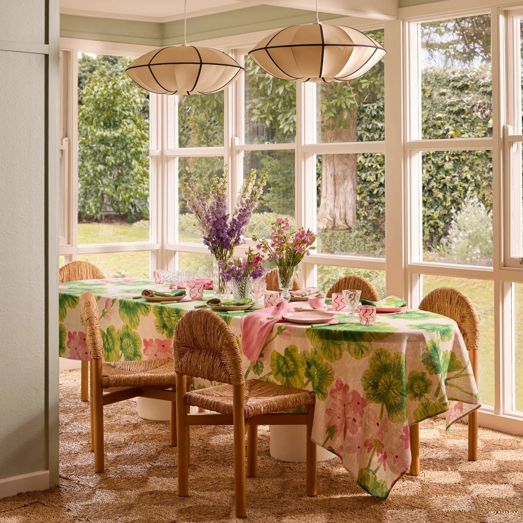 Geranium Multi Tablecloth