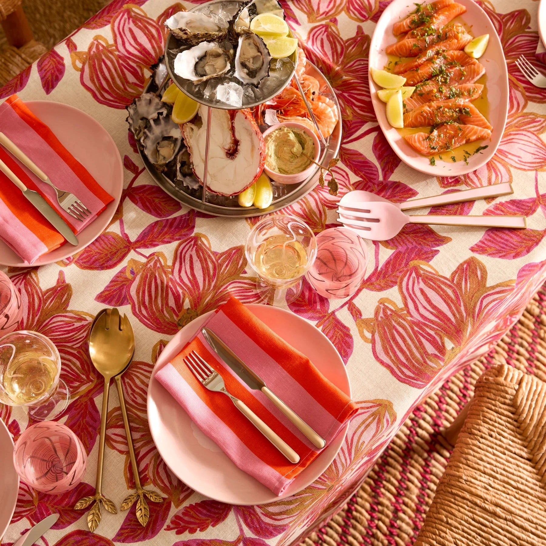 Azalea Pink Tablecloth 350 x 170