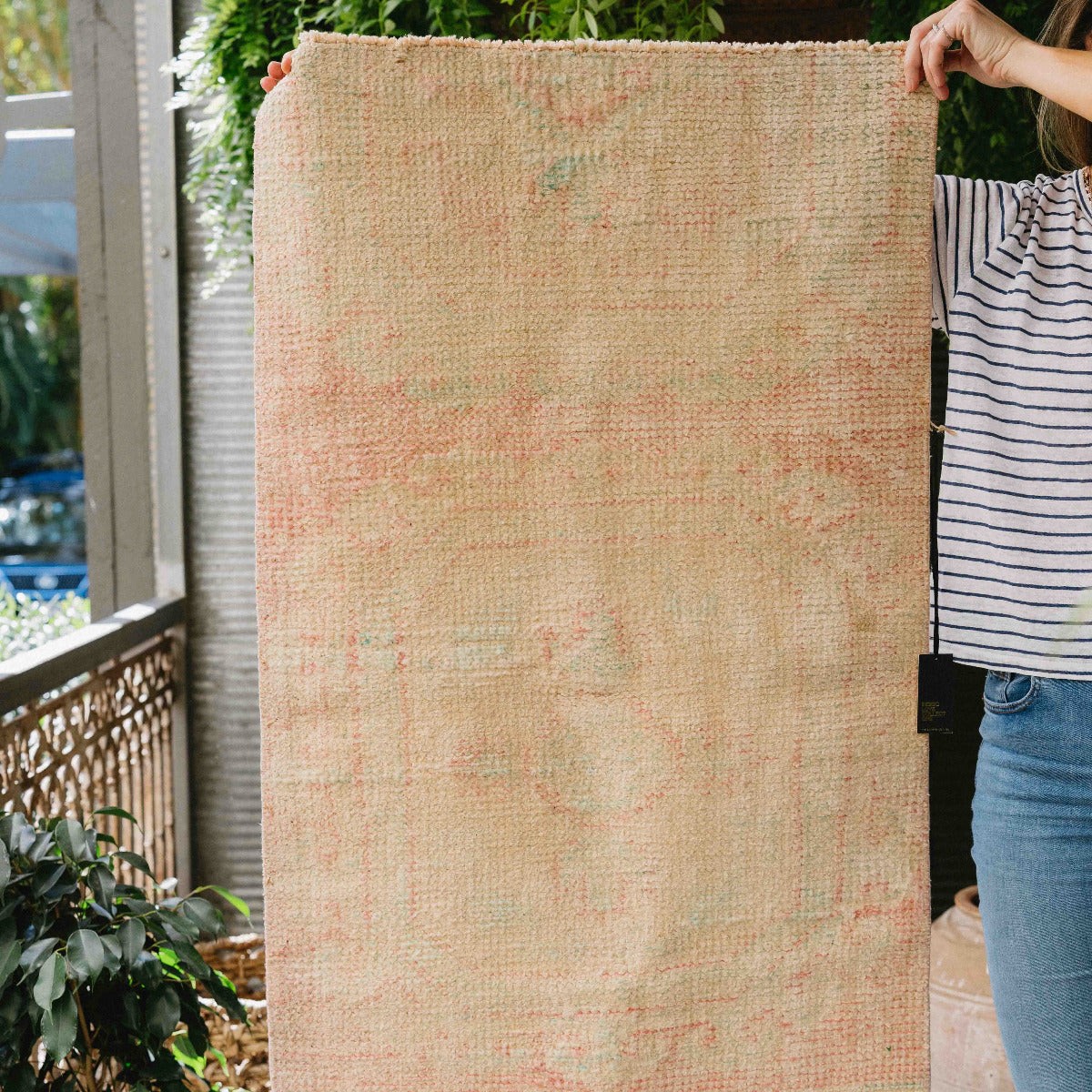 One-of-a-kind vintage Anatolian runner rug hand-knotted in Turkey from wool and cotton, available at Brookfield Gardens Brisbane.