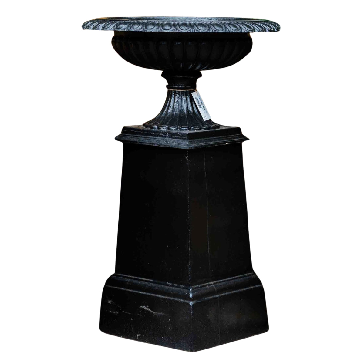 Victorian urn on pedestal, Brisbane formal garden cast iron
