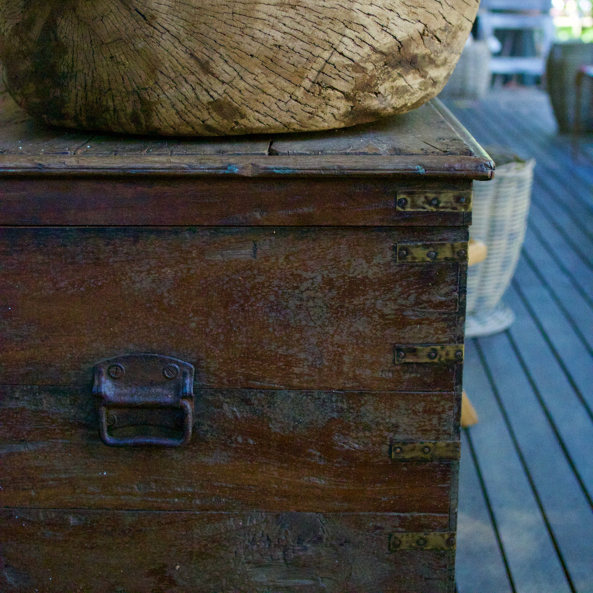 Vintage Painted Storage Box