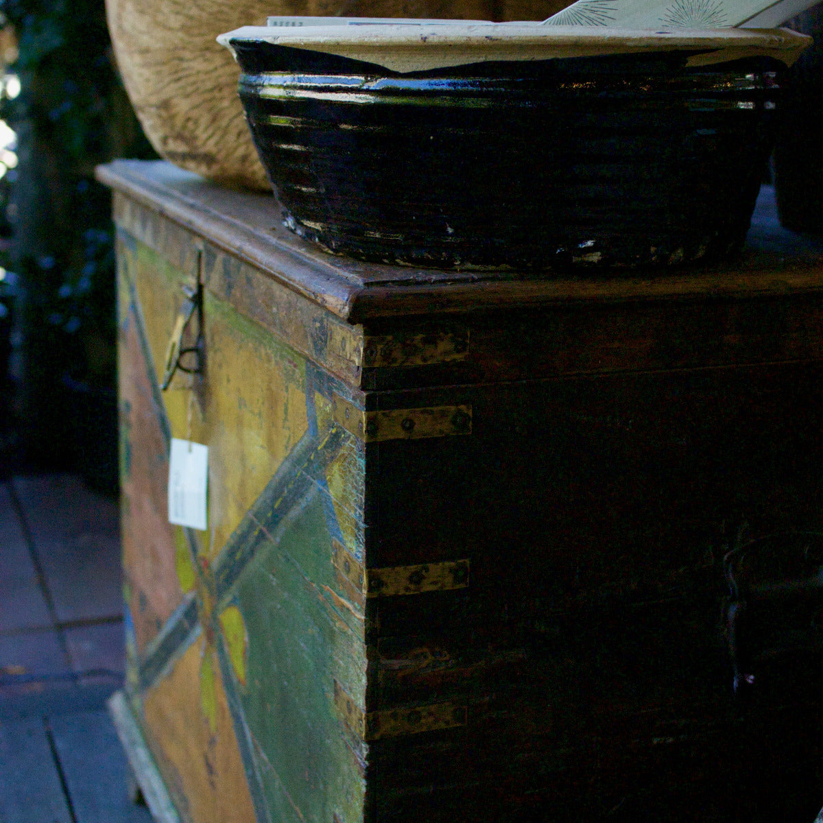 Vintage Painted Storage Box