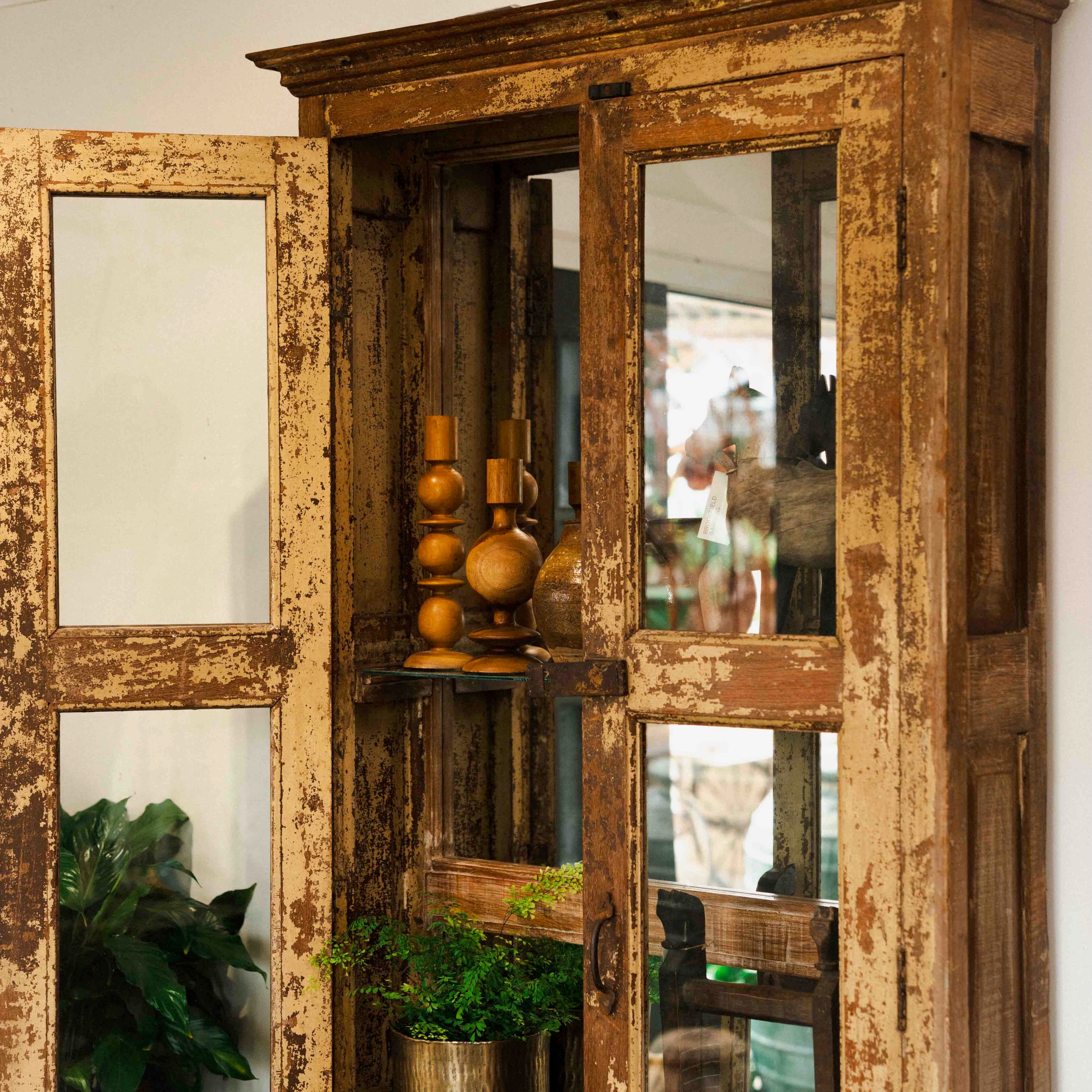 Wooden Glass Cabinet