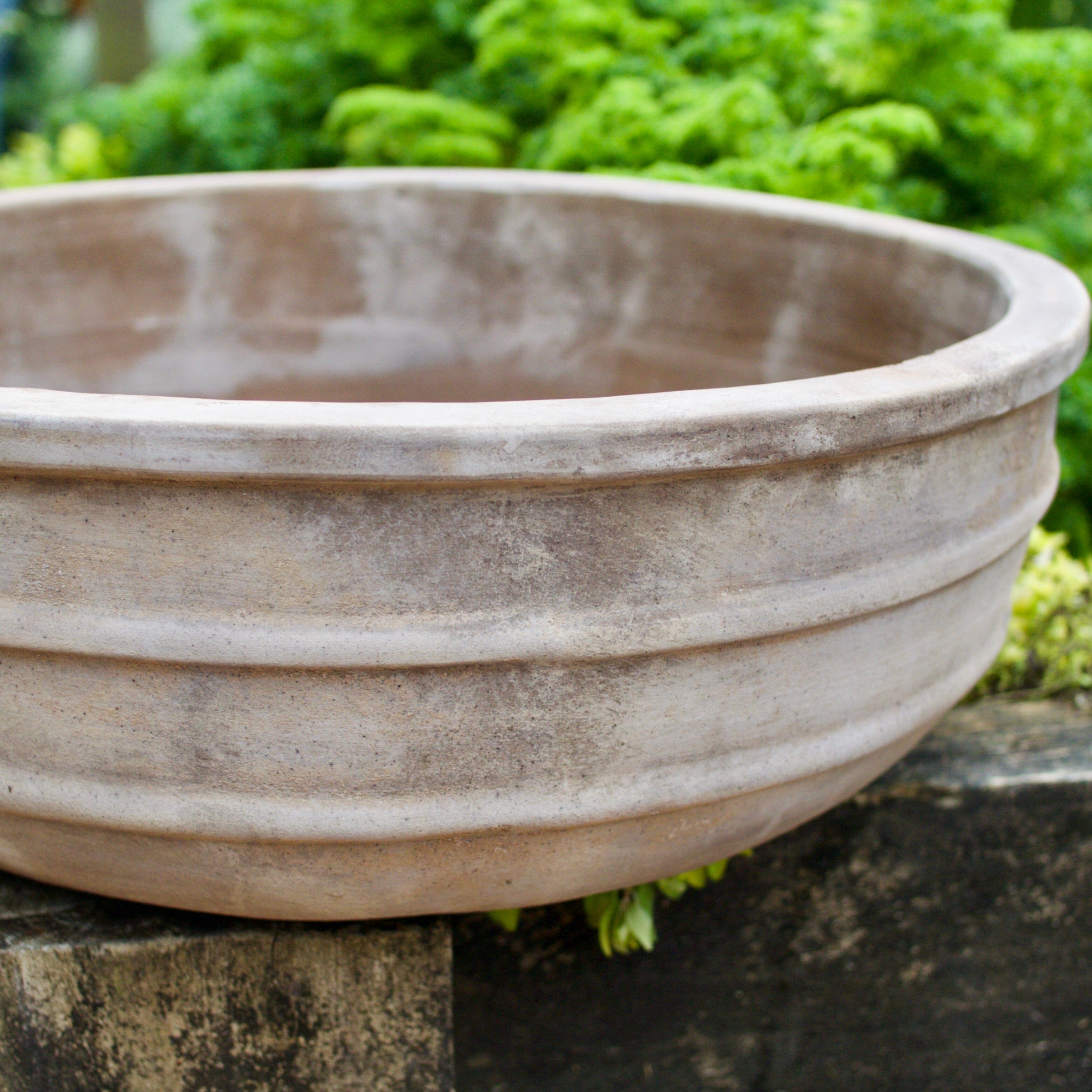 Antique Terra Low Bowl Pots - Antique Terra Brookfield Gardens