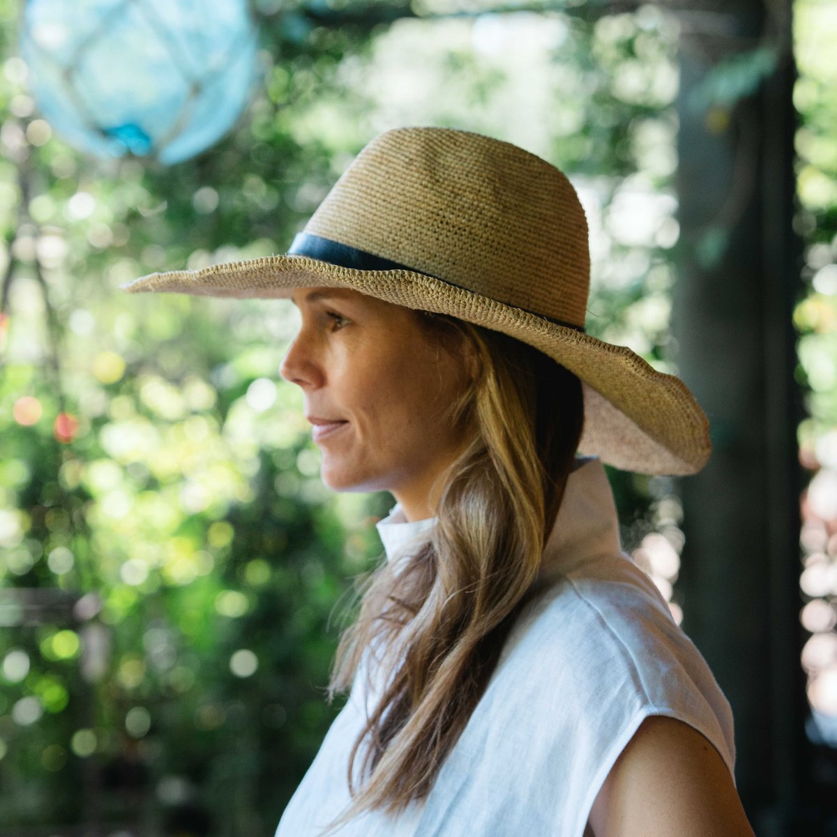 Aziz Hat w Black Leather PL Accessories Brookfield Gardens