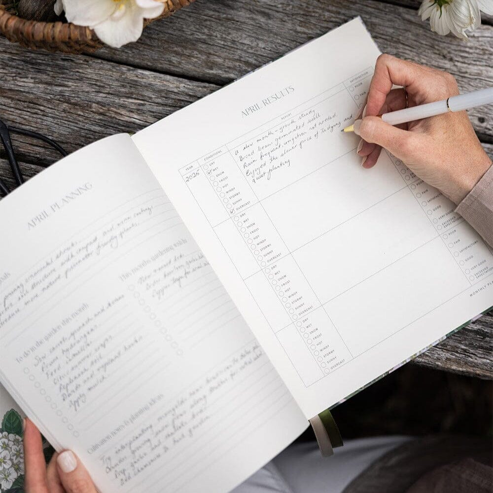 Bespoke Letterpress Gardening Journal PL Stationery Brookfield Gardens