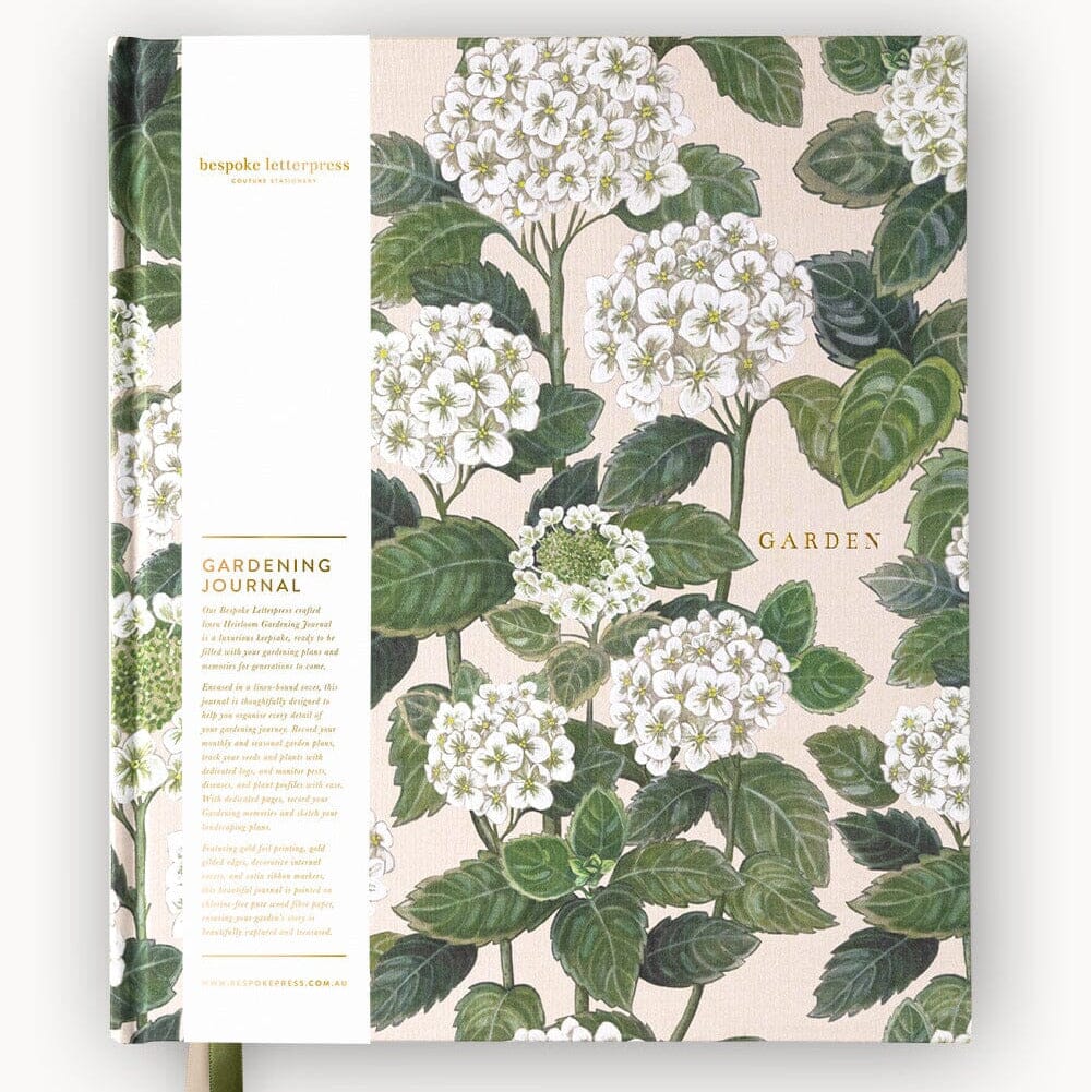 Bespoke Letterpress Gardening Journal PL Stationery Brookfield Gardens