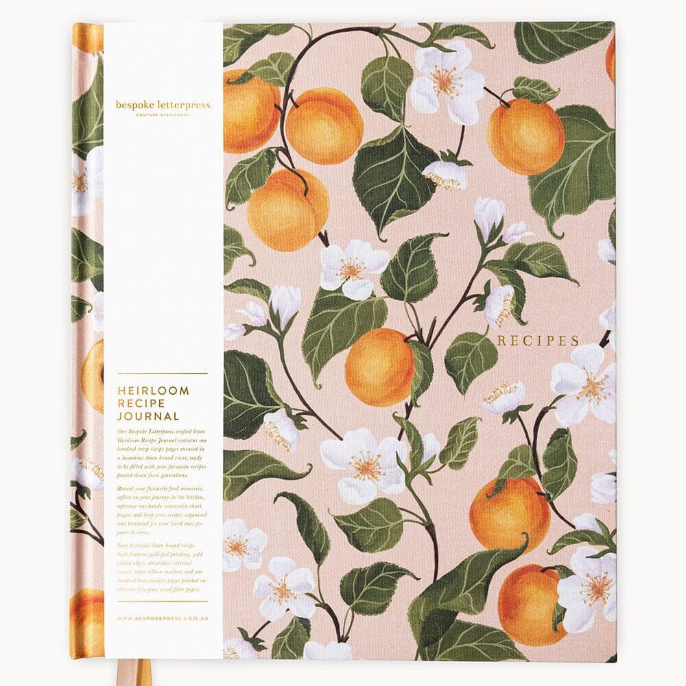 Bespoke Letterpress Recipe Journal PL Stationery Brookfield Gardens