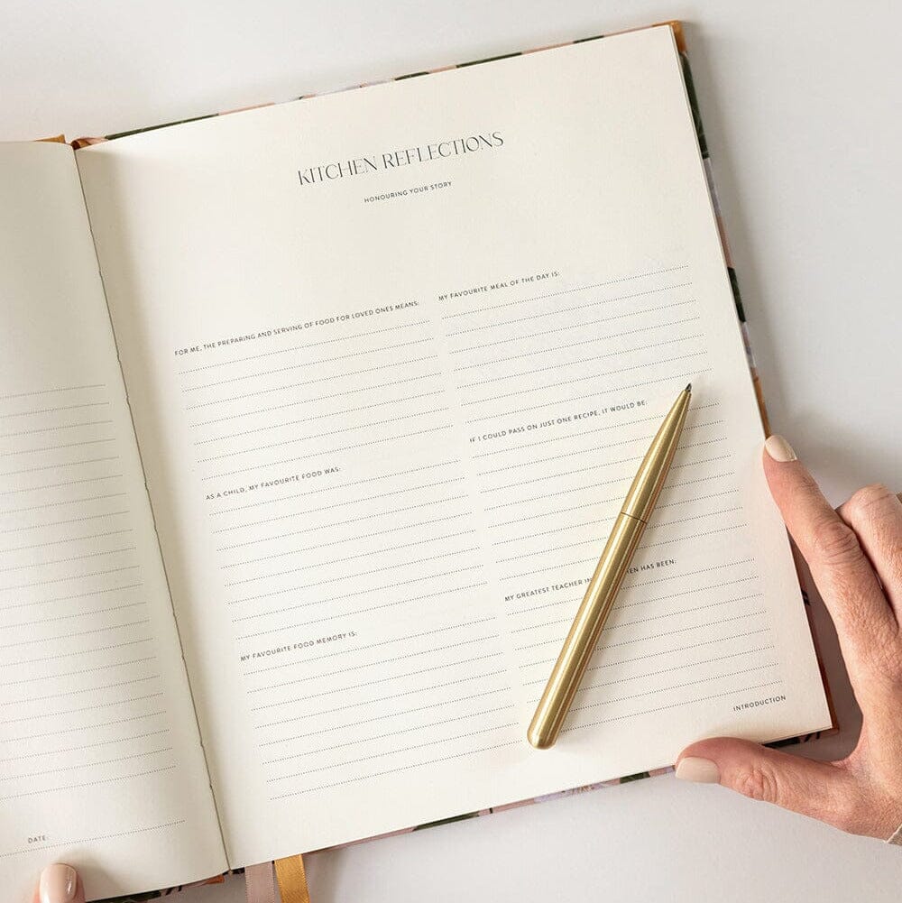 Bespoke Letterpress Recipe Journal PL Stationery Brookfield Gardens