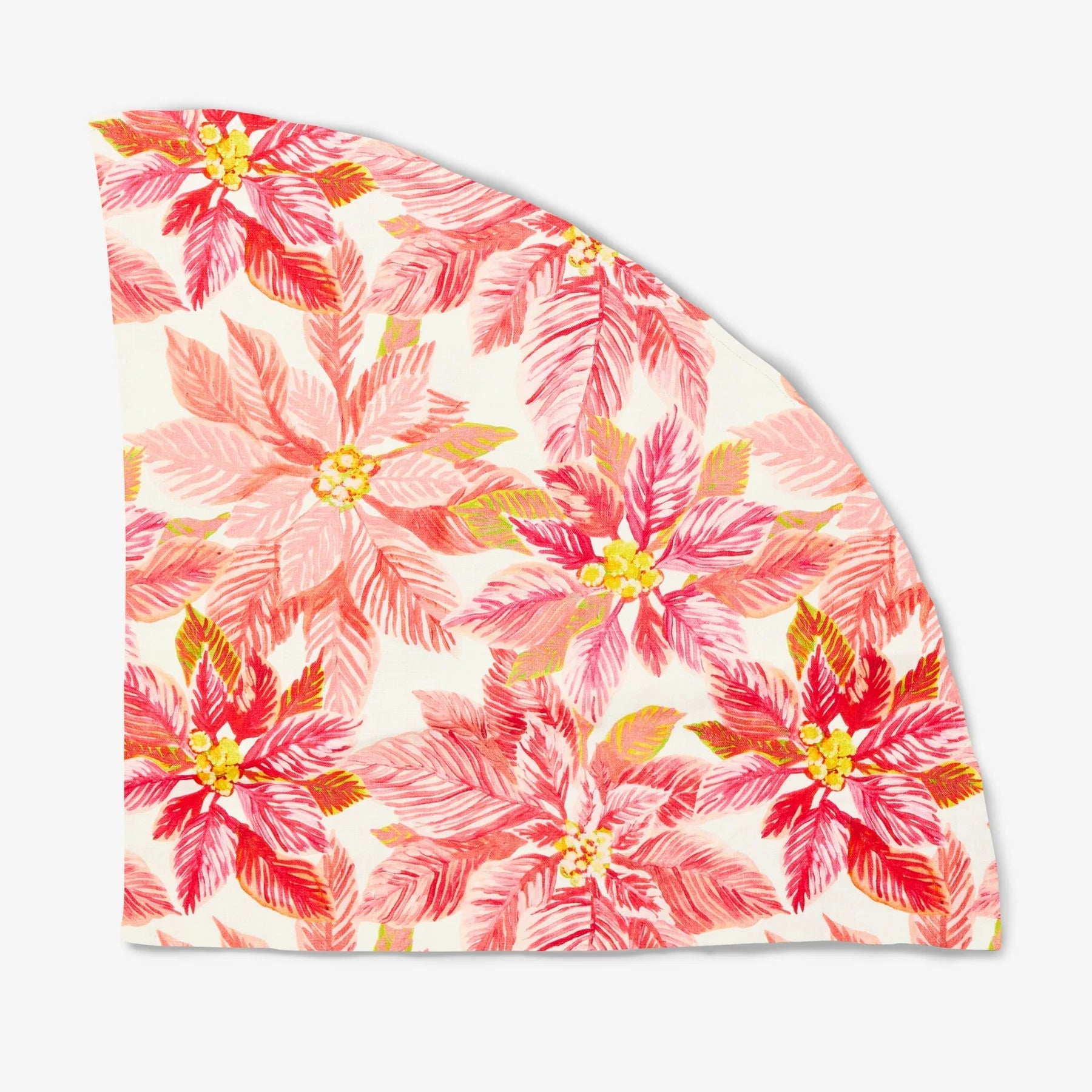 Bonnie and Neil Poinsettia Round Tablecoth PL Napery Brookfield Gardens