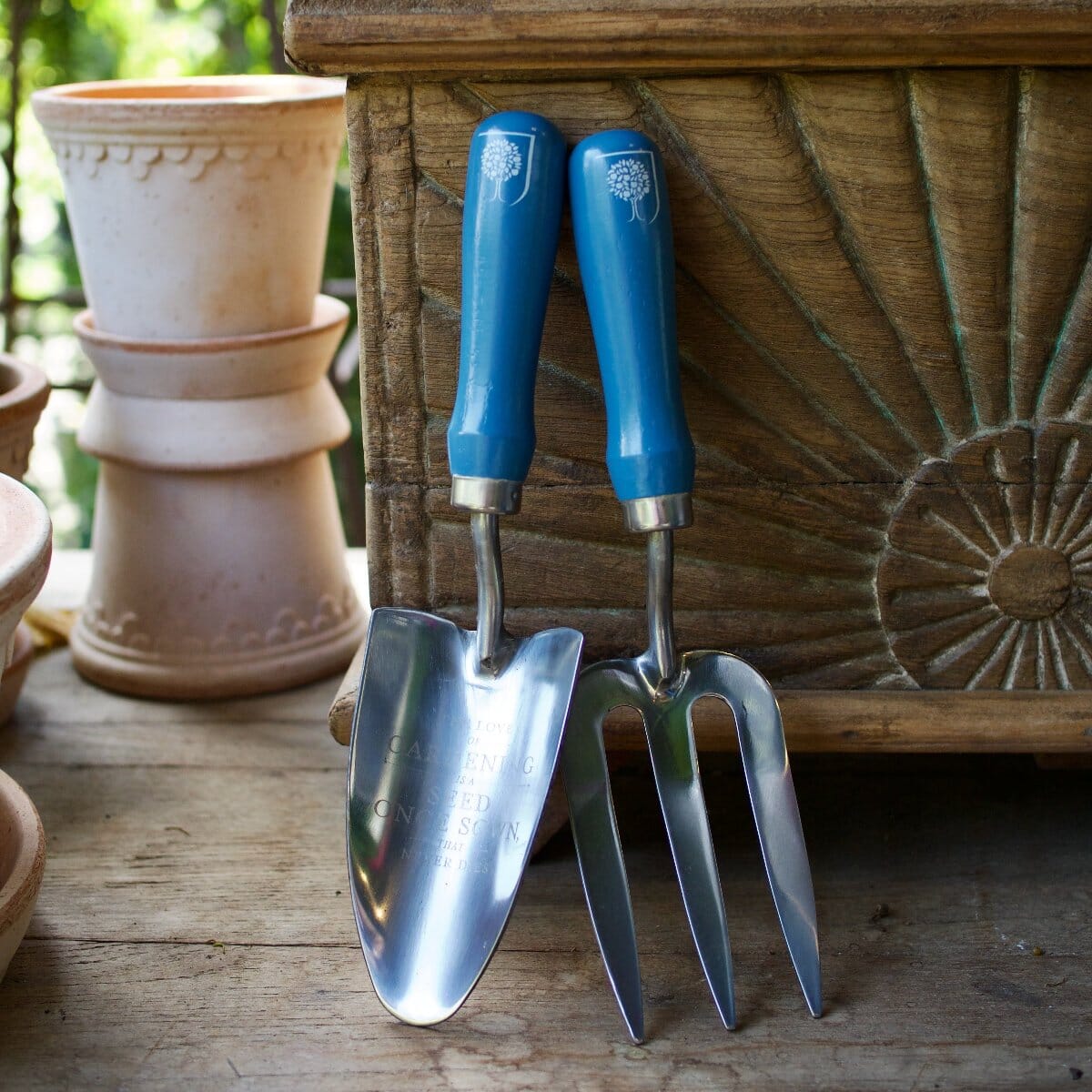 British Meadow Trowel & Fork Set Hardware - Tools Brookfield Gardens
