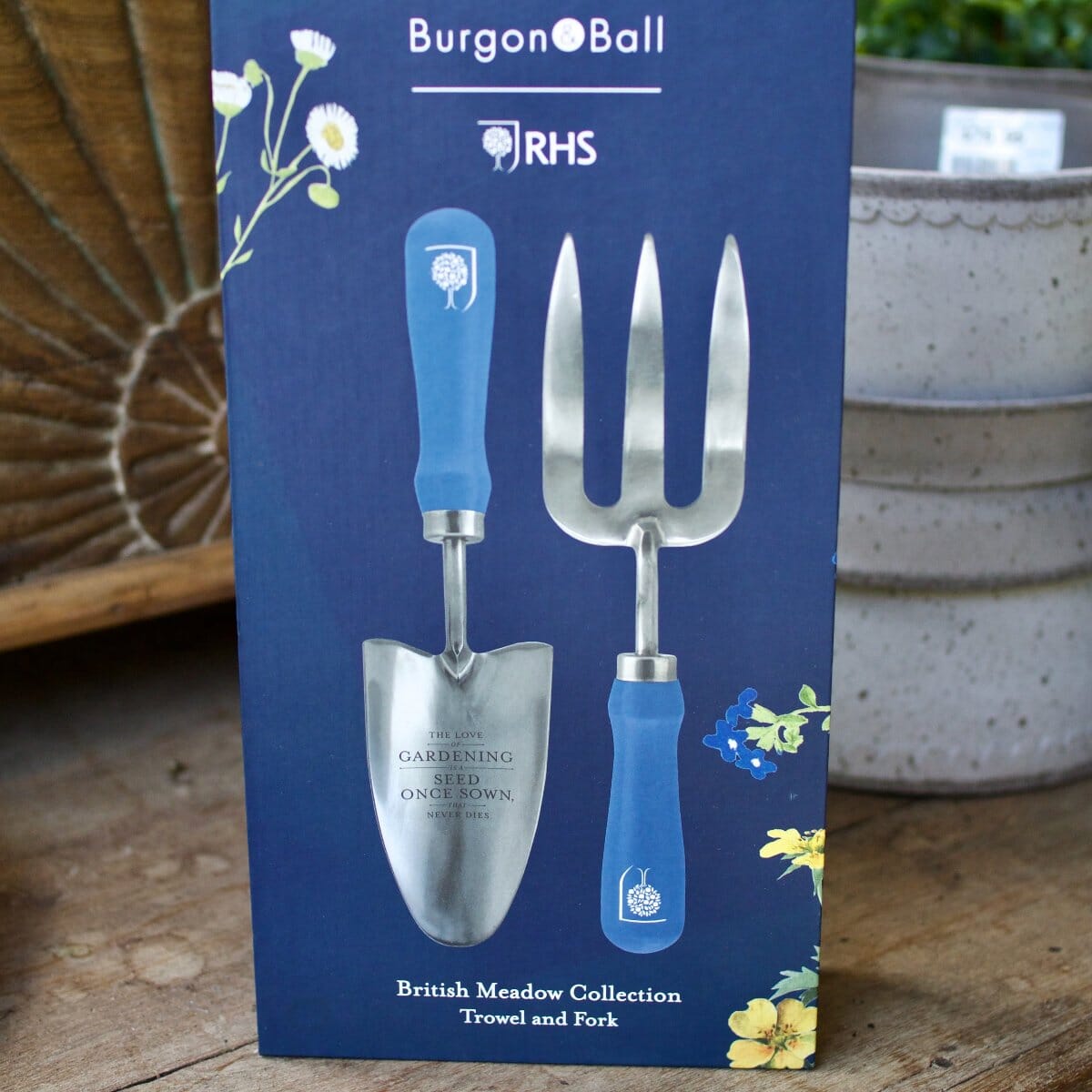British Meadow Trowel & Fork Set Hardware - Tools Brookfield Gardens