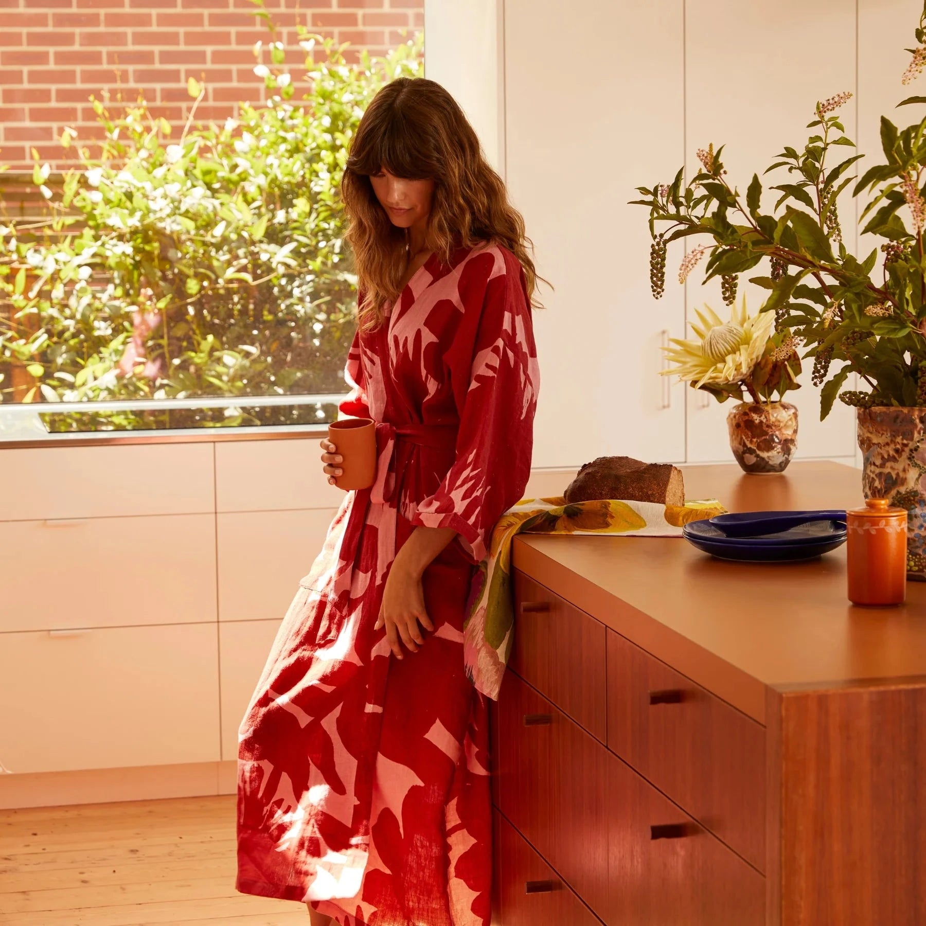 Carmine Robe Burgundy PL Clothing Brookfield Gardens