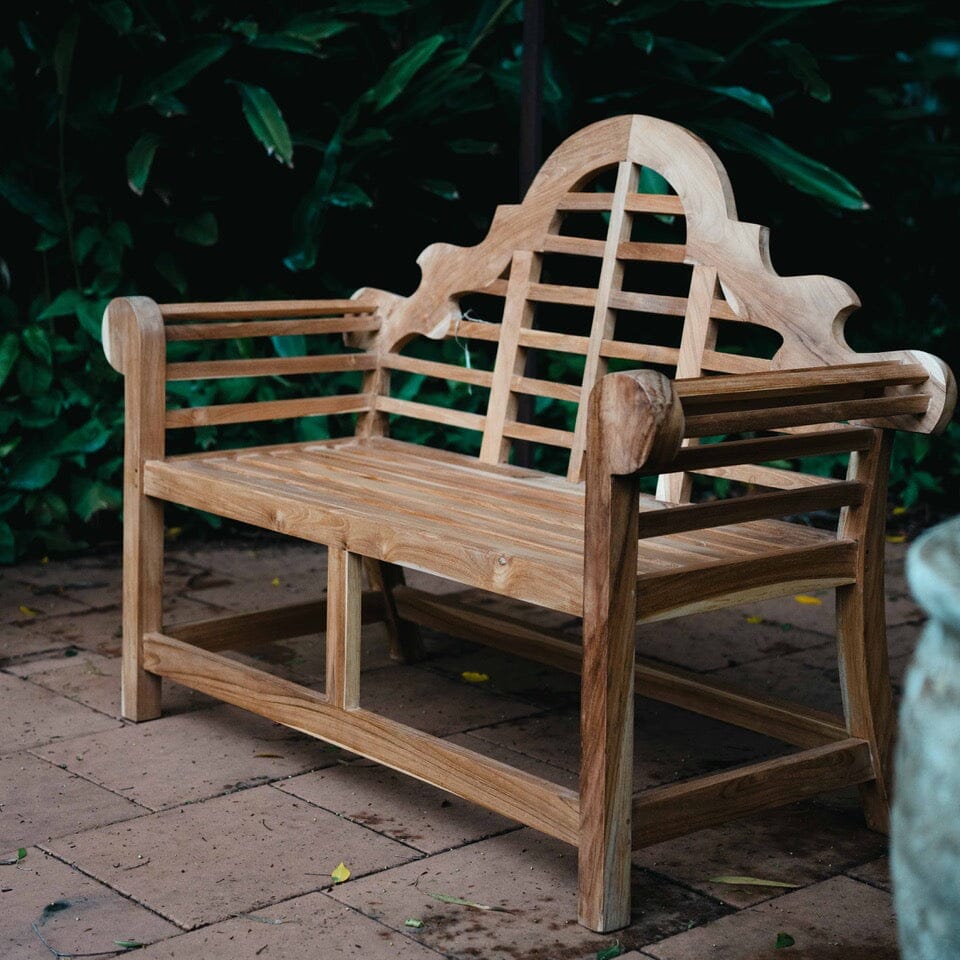 Chelsea Teak Bench 2 Seater Furniture Brookfield Gardens