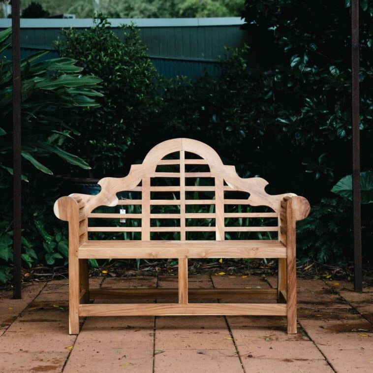 Chelsea Teak Bench 2 Seater Furniture Brookfield Gardens