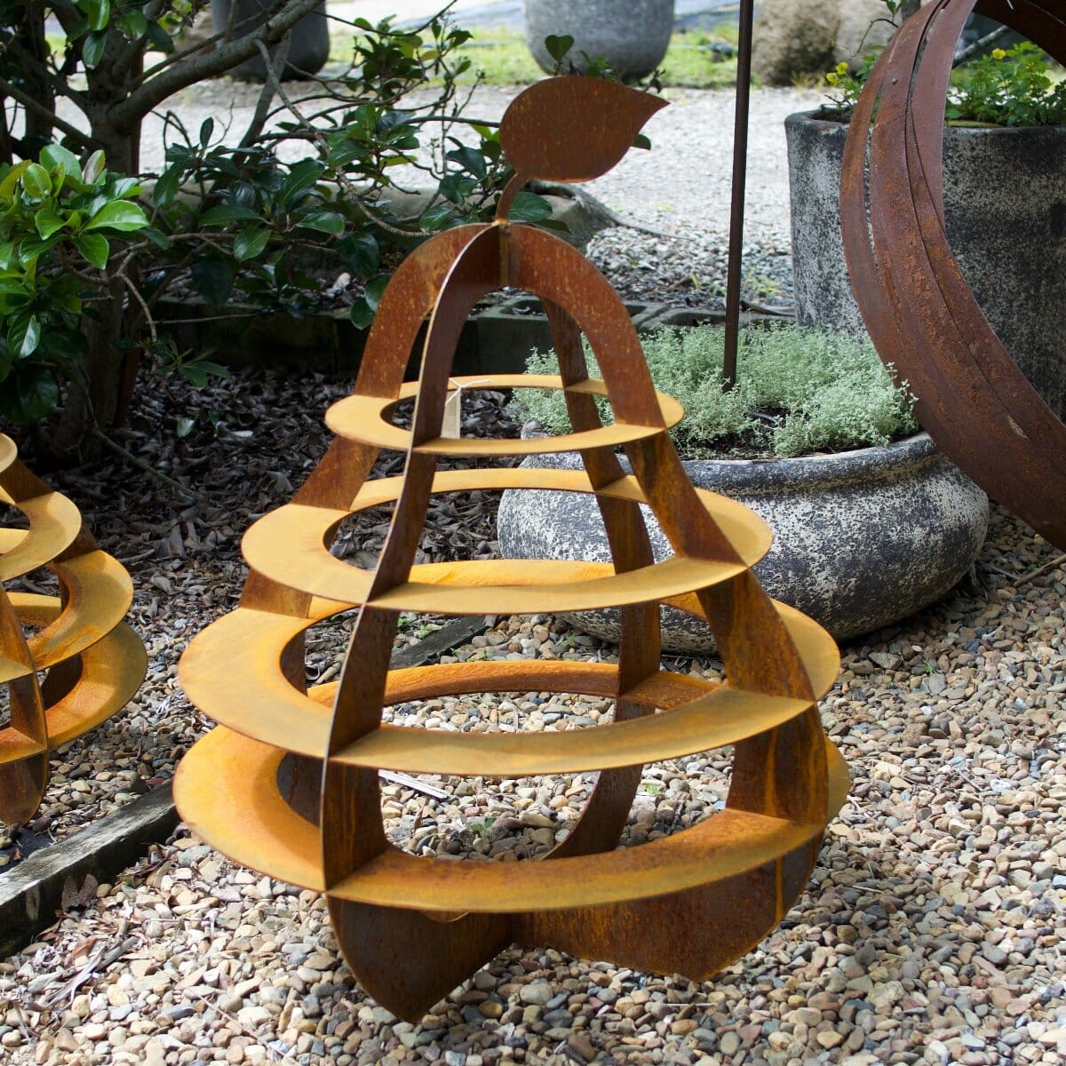 Corten Pear Garden Art Brookfield Gardens