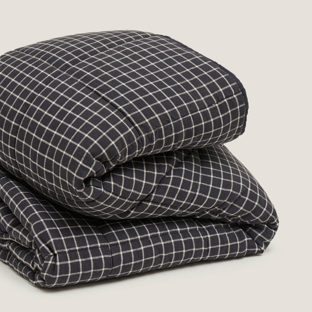 French Linen Quilt Queen/King French Navy BH - Bedding Brookfield Gardens