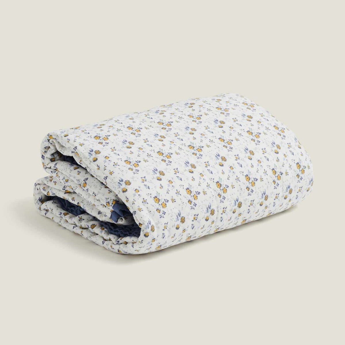 French Linen Quilt Queen/King Stripe/Floral BH - Bedding Brookfield Gardens