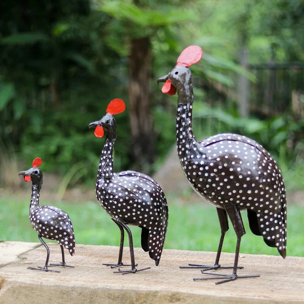 Guinea Fowl Garden Art Brookfield Gardens