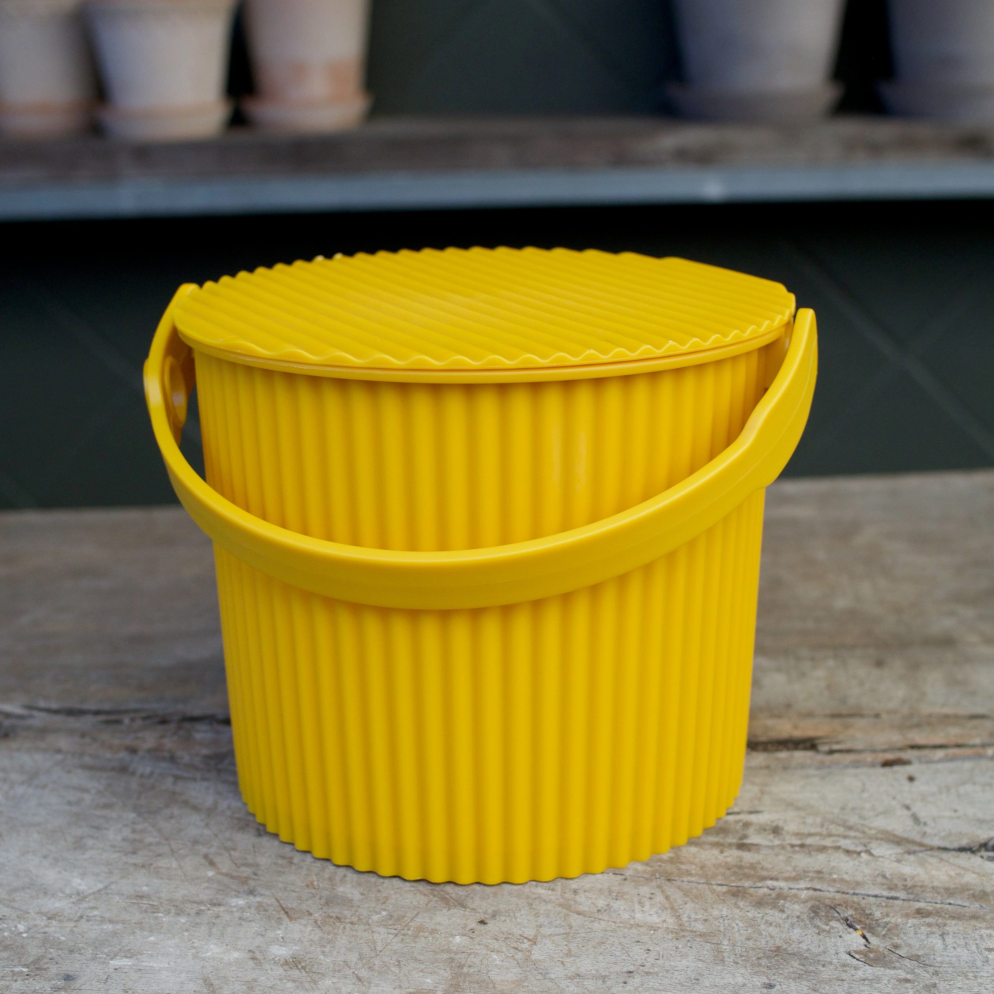 Hachiman Multi-Purpose Bucket 4L Mustard Hard Ware Brookfield Gardens