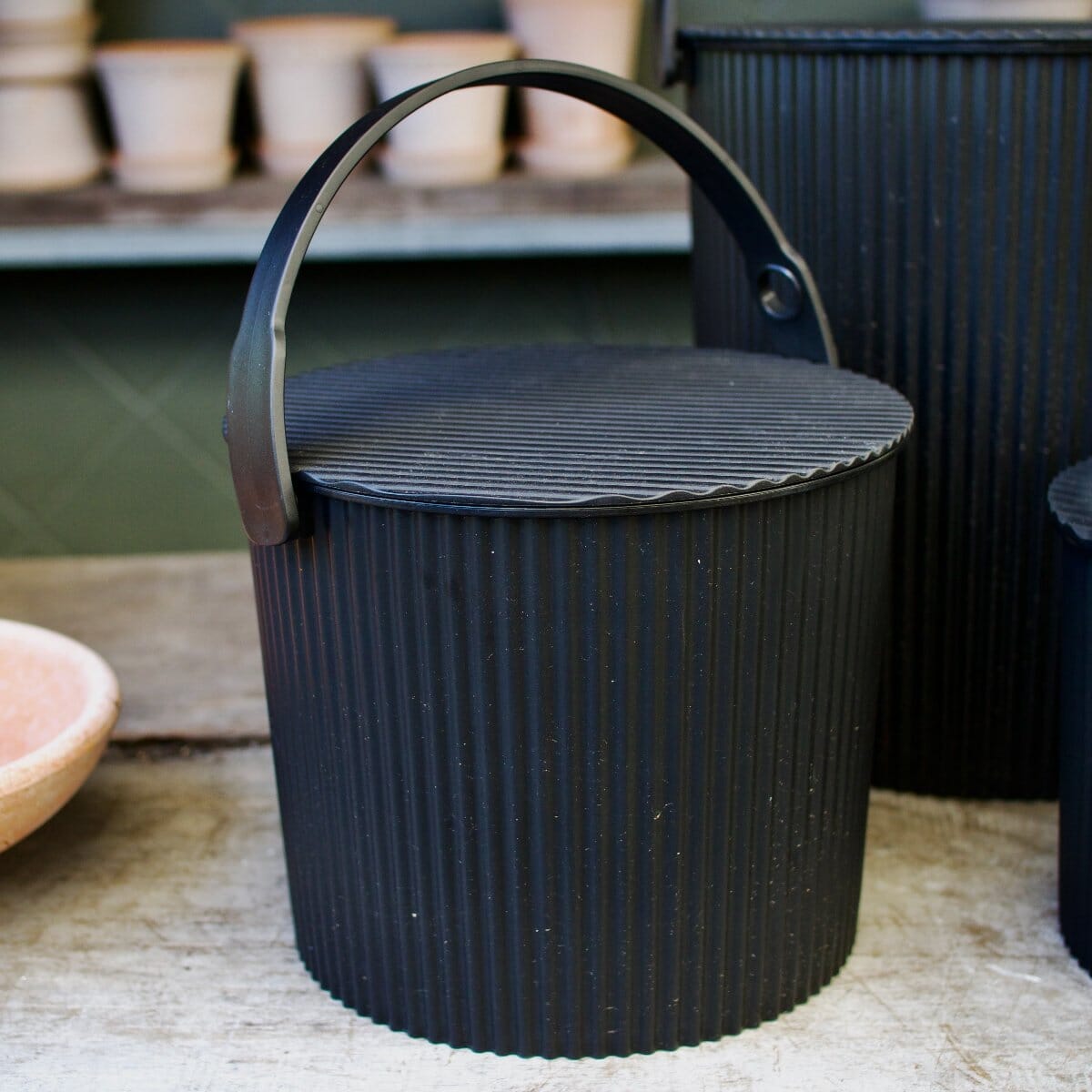 Hachiman Multi-Purpose Bucket 8L Black Hard Ware Brookfield Gardens