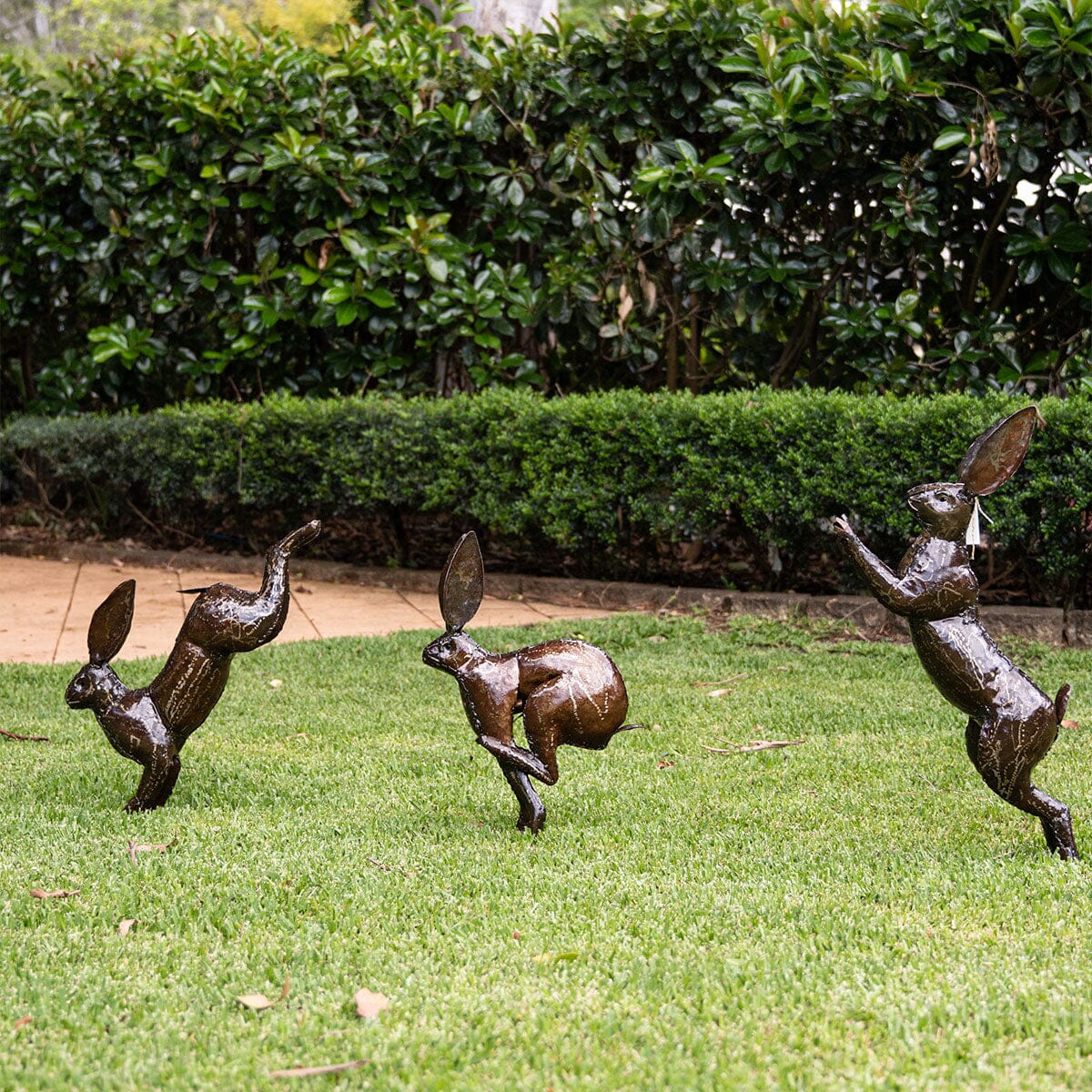 Hare Trio Garden Art Brookfield Gardens