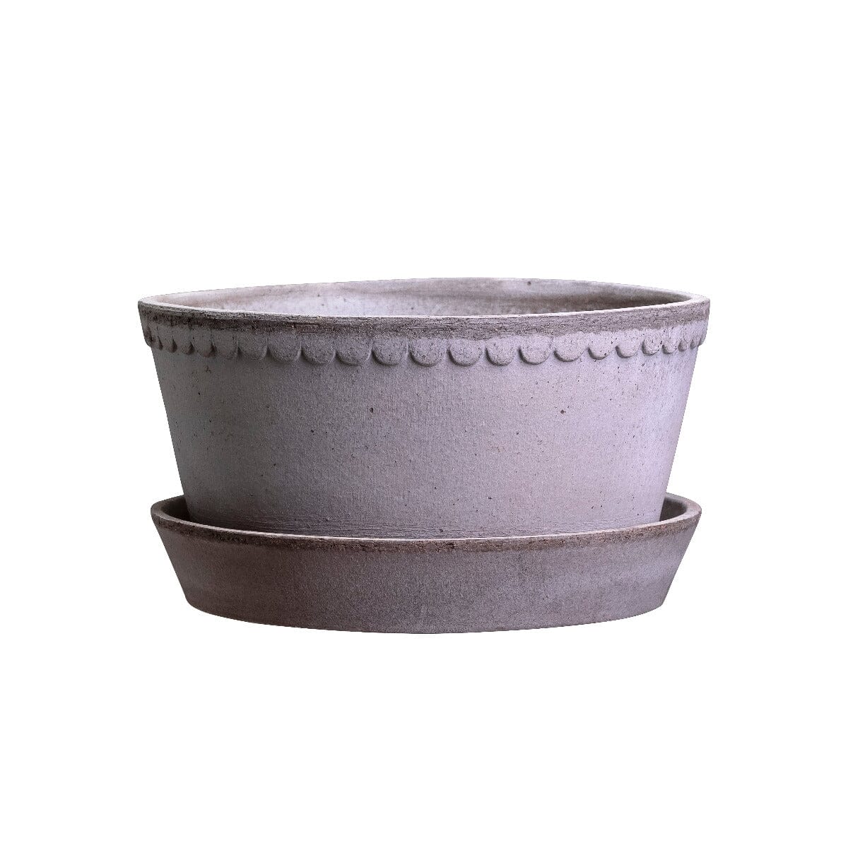 Helena Low Bowl Grey inc Saucer Pots - Berg Berg